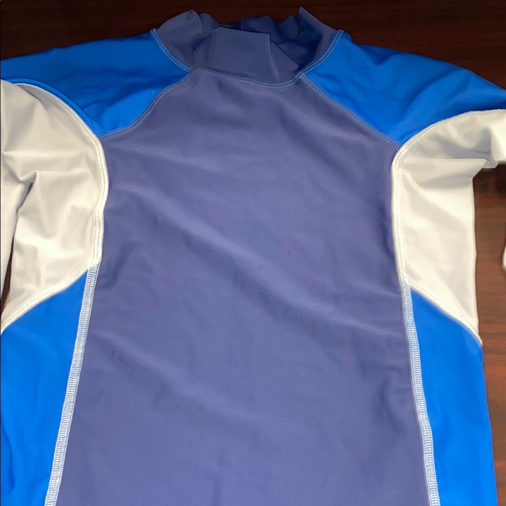 L.L. Bean Navy Long Sleeve Swim Top